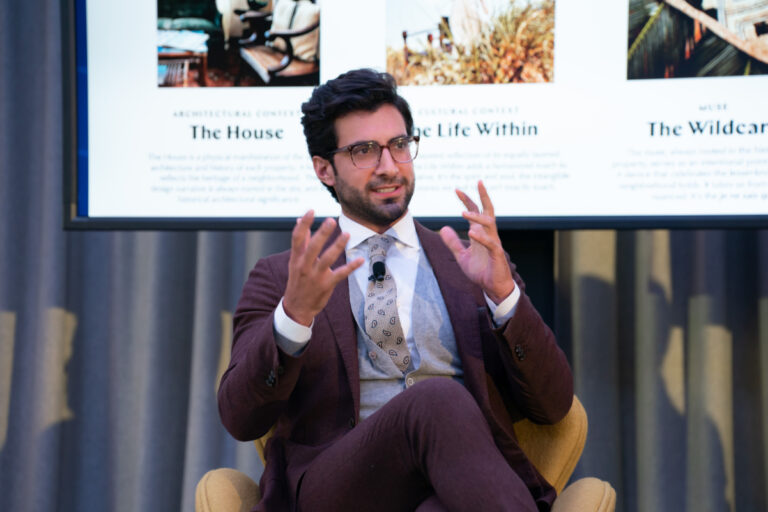 Life House ceo Rami Zeidan speaking at skift future of lodging event in 2022