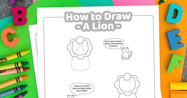 How To Draw a lion coloring page Facebook