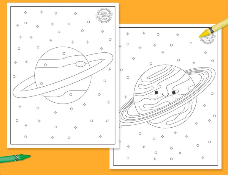 Saturn Coloring Pages Facebook