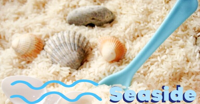Seaside ocean themed sensory bin Kids activities blog fb
