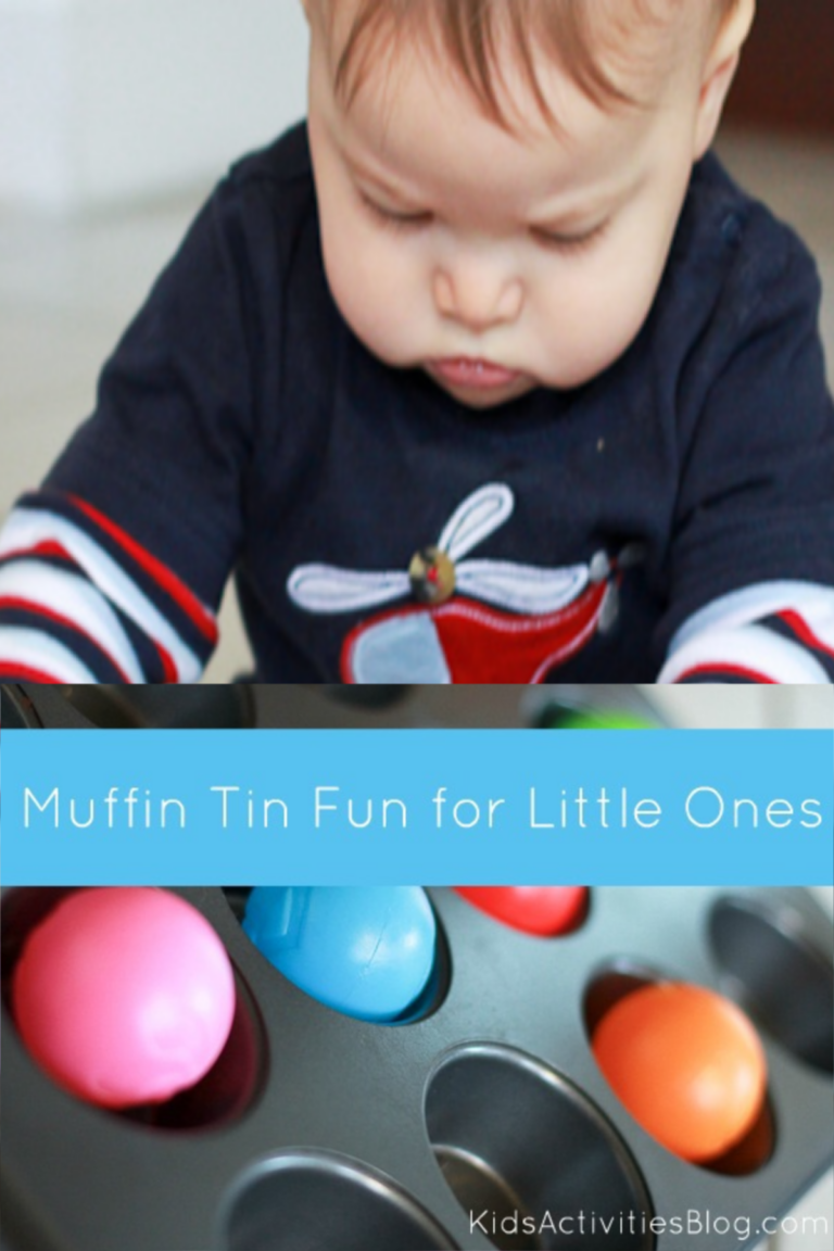 muffin tin and balls activity for babies kids activities blog
