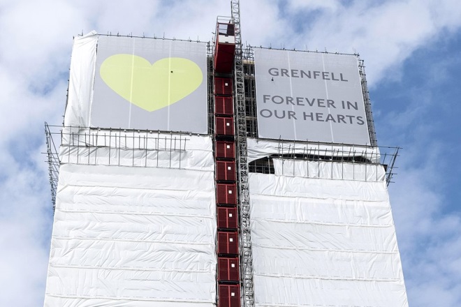 Grenfell Tower clad June 2018 P0HXWE 660