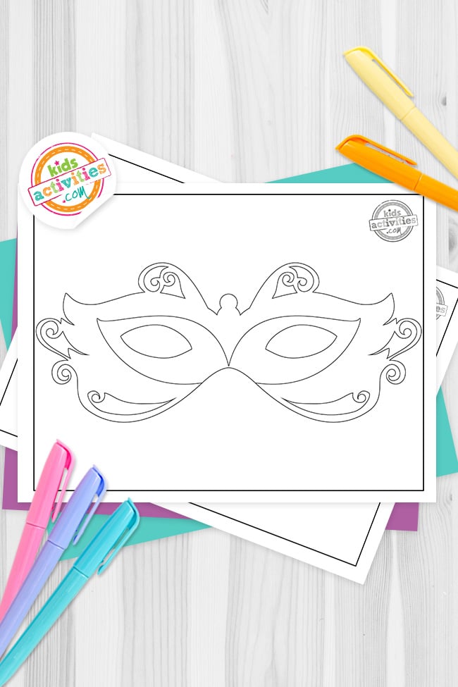 Masquerade Coloring PagesFeature Image