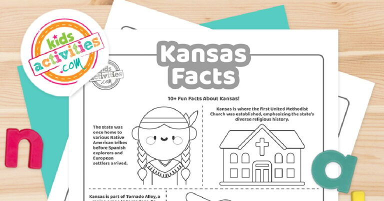 Kansas fun facts printable FB