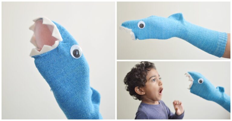 Shark sock puppet facebook kids activities blog