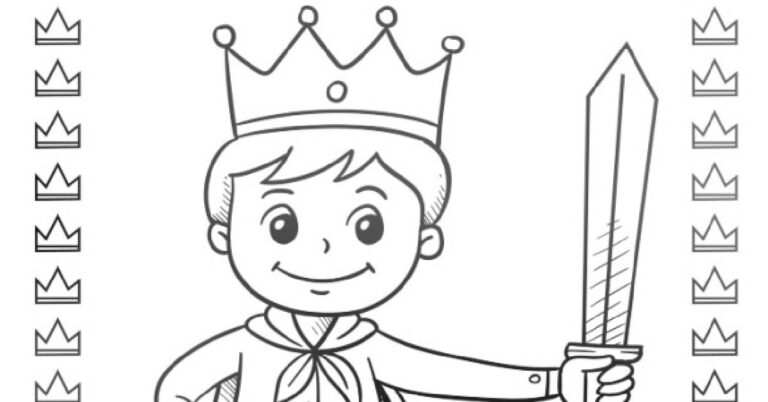 prince coloring page Kids Activities Blog FB