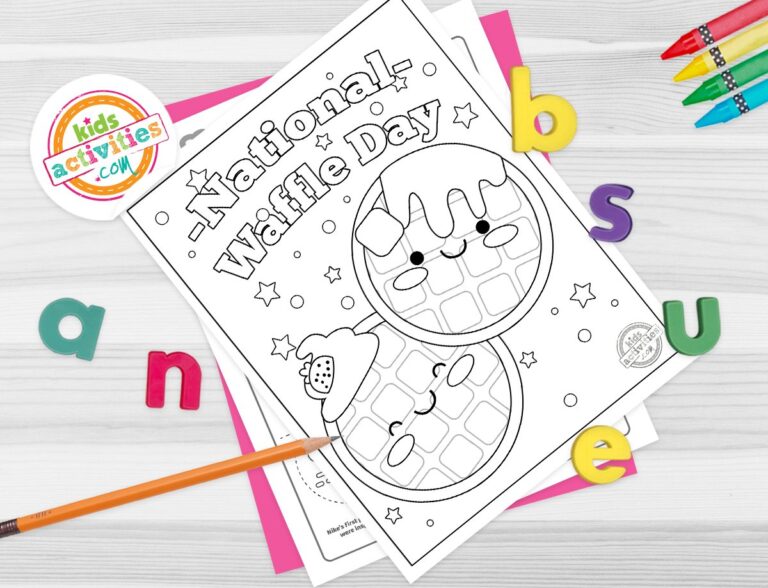 National Waffle Day Coloring Pages Facebook