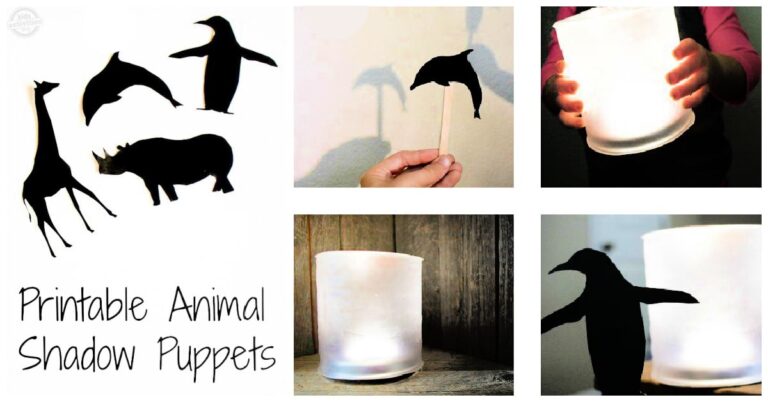 Printable Shadow Puppets Craft for Kids Kids activities blog FB Facebook Ad