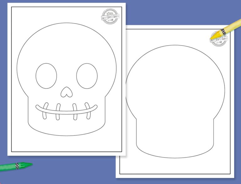 Skull Template Pritable Facebook