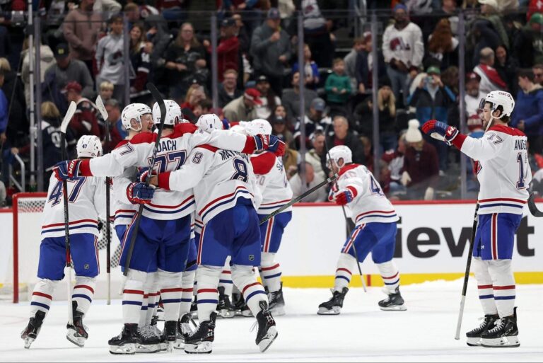 Canadiens celebrate in Colorado scaled e1736376897977