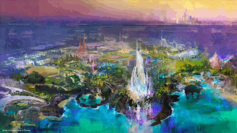 A render of Disneyland Abu Dhabi