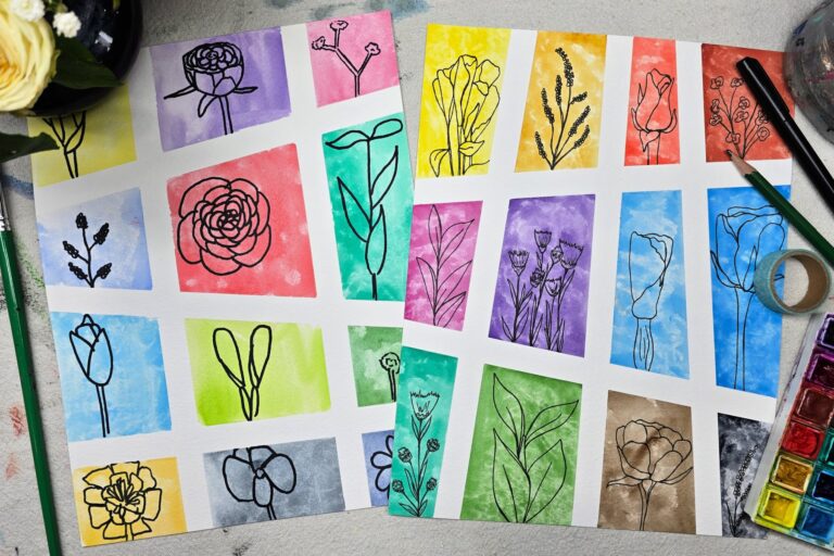 drawing from a bouquet complete horiz kids activities blog